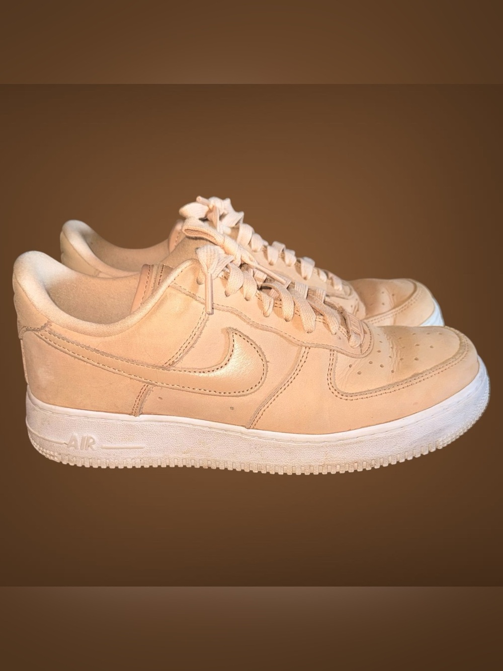Nike Air Force 1 Low Premium Leather "Vachetta Tan" (Women's) Size 9